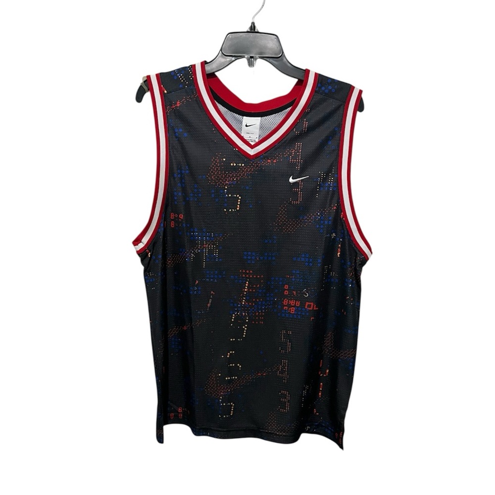 Nike Black Jersey with Red and Blue Accents